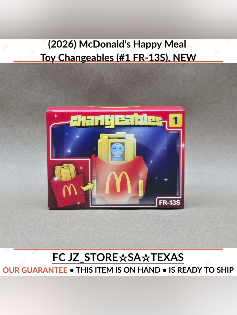 (2026) McDonald's Happy Meal Toy Changeables (#1 FR-13S), NEW